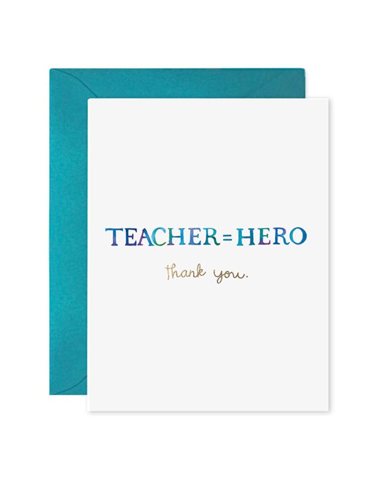 E. Frances Paper Studio Teacher Equals Hero