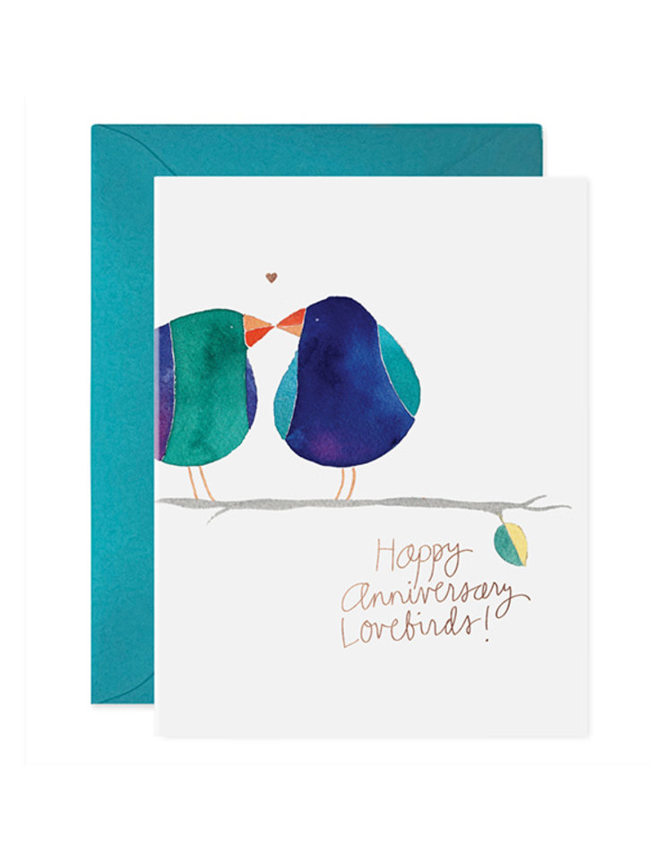 E. Frances Paper Studio Lovebirds Anniversary