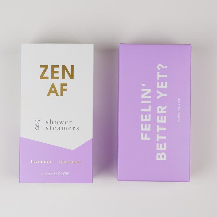 Chez Gagne Letterpress Zen AF Shower Steamers
