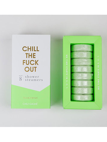 Chez Gagne Letterpress Chill The Fuck Out Shower Steamers