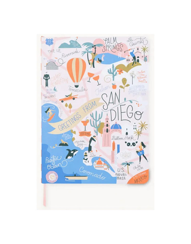 Spartina Southern California Ruled Notebook
