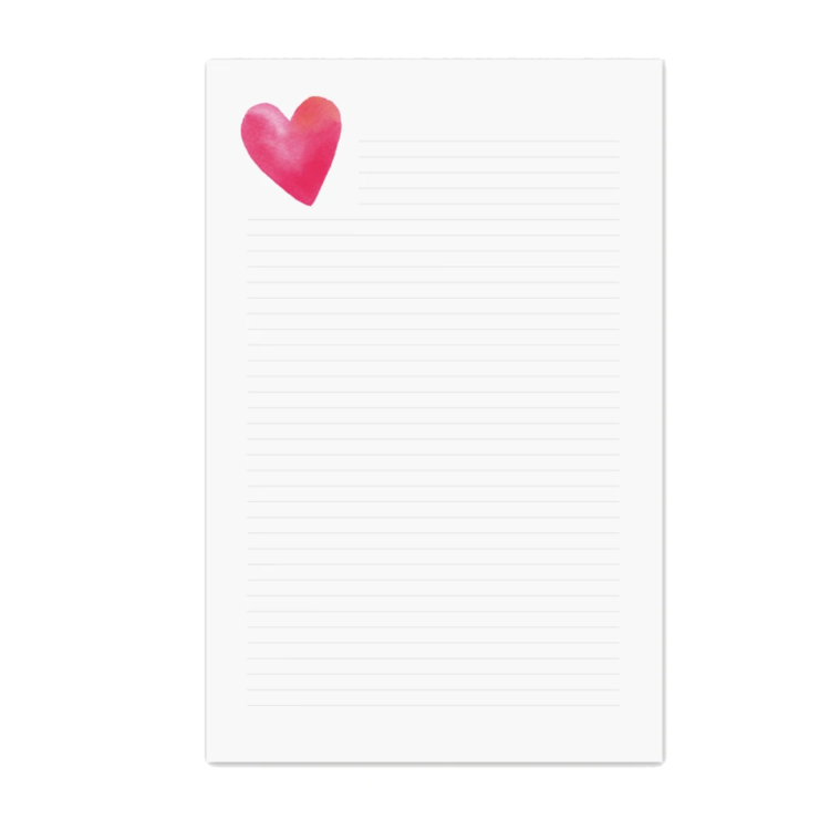 E. Frances Paper Studio Heart Lined Notepad