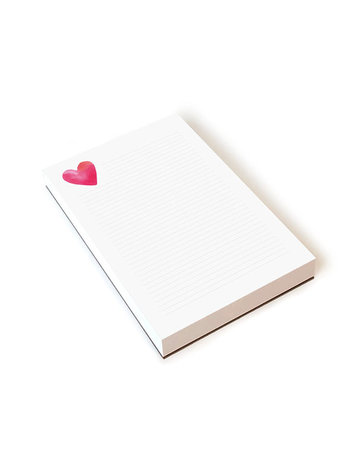 E. Frances Paper Studio Heart Lined Notepad