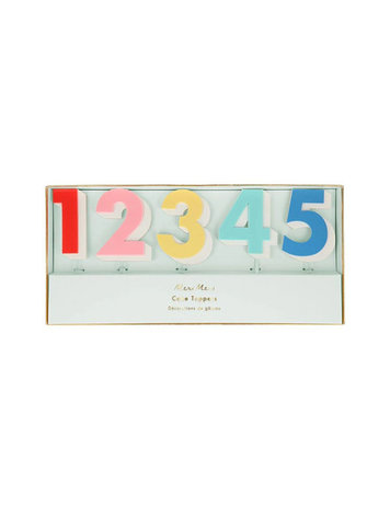Meri Meri Rainbow Number Acrylic Toppers