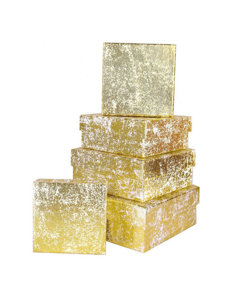 Vivid Wrap Ltd Gold Crush Gift Box, Various Sizes