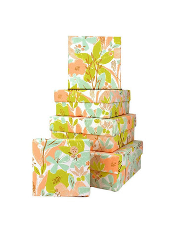 Vivid Wrap Ltd Textured Floral Gift Box, Various Sizes