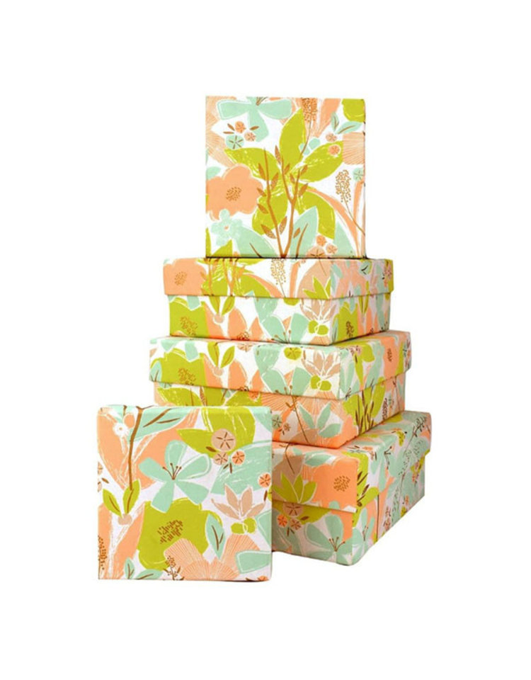 Vivid Wrap Ltd Textured Floral Gift Box, Various Sizes