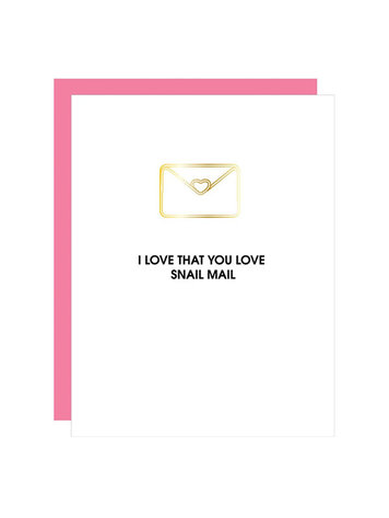 Chez Gagne Letterpress Love Snail Mail