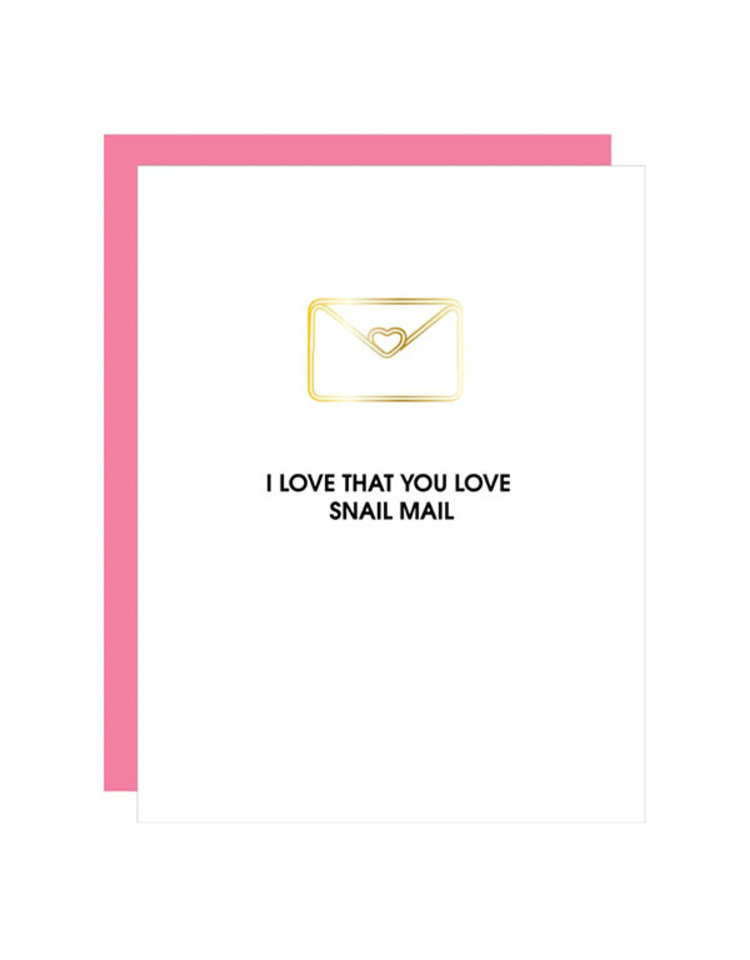 Chez Gagne Letterpress Love Snail Mail