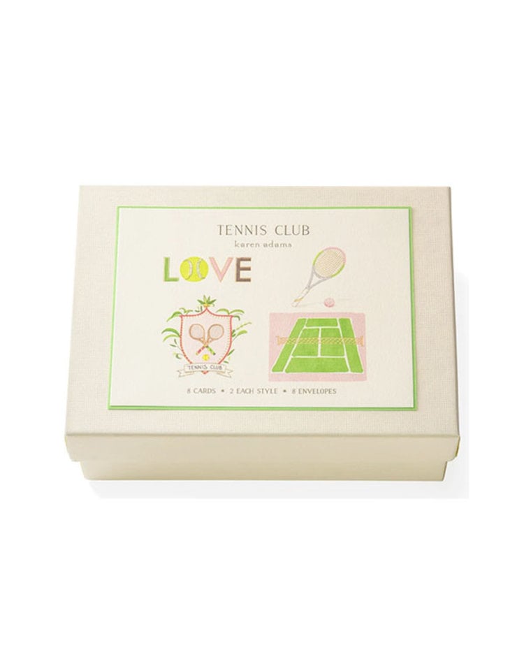 Karen Adams Designs Tennis Club Gift Box Note Cards