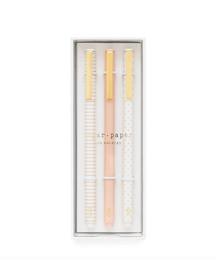 Sugar Paper The Rose Pattern Felt Pen Set (Set of 3)