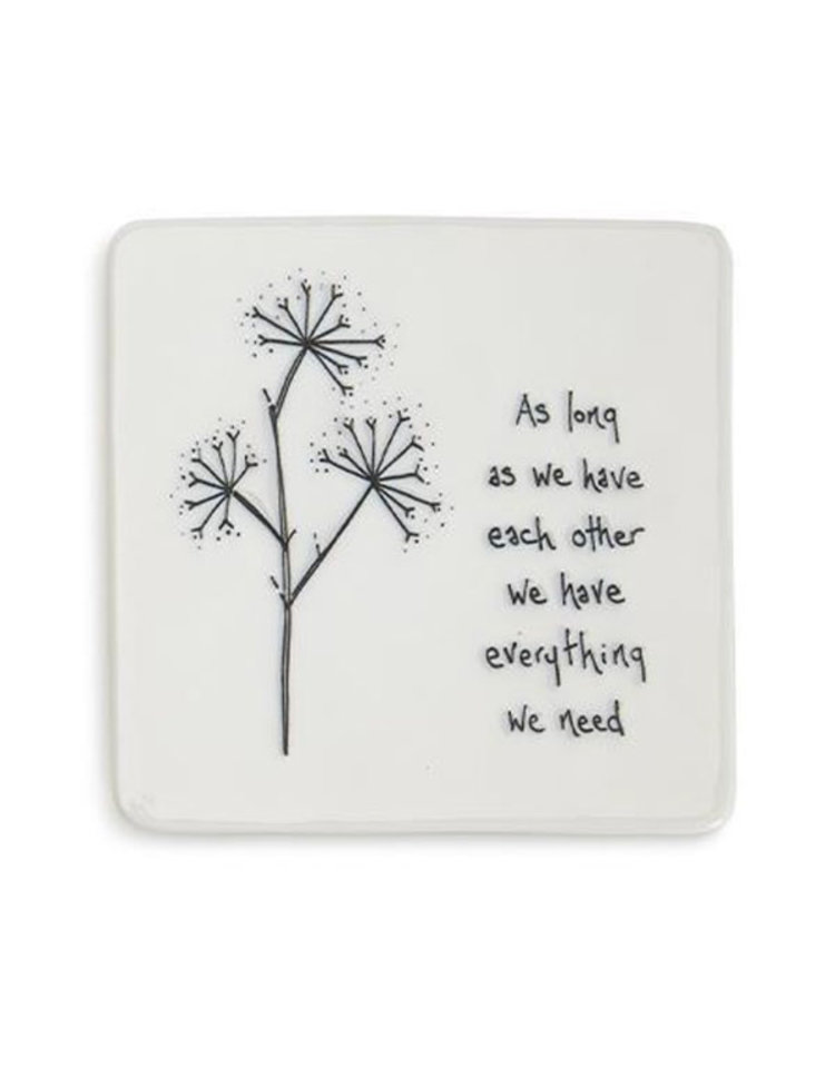 East of India Floral Coaster
