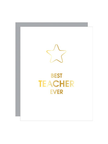 Chez Gagne Letterpress Best Teacher Ever