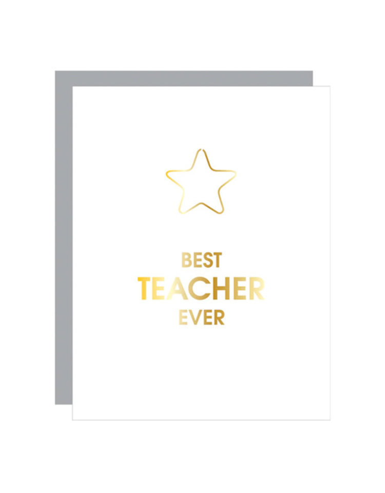 Chez Gagne Letterpress Best Teacher Ever