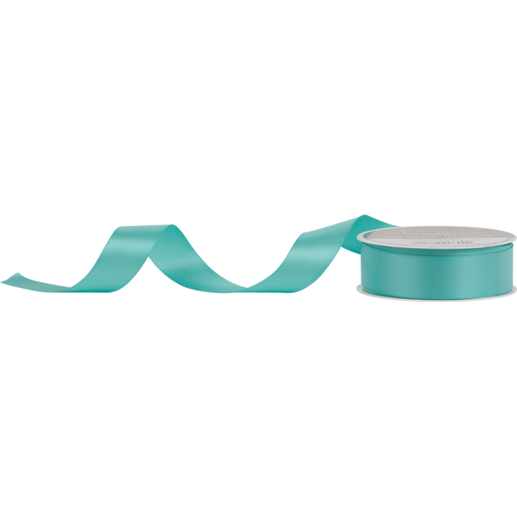 The Gift Wrap Company Luxury Satin Ribbon, Seafoam