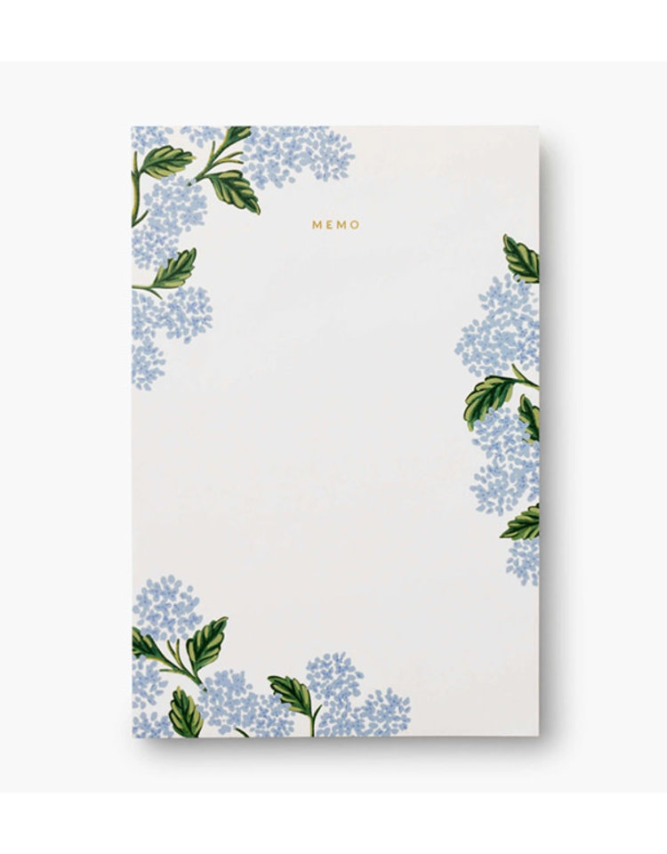 Rifle Paper Co. Hydrangea Memo Notepad