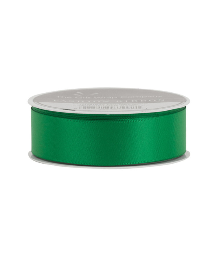 The Gift Wrap Company Luxury Satin Ribbon, Green