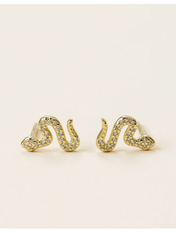 JaxKelly Pave Snake Stud