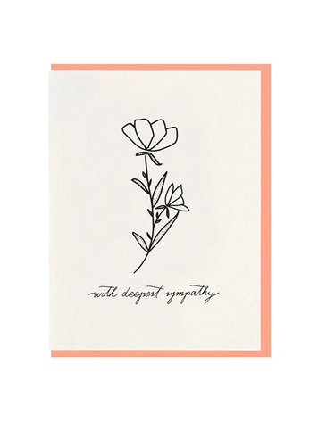 Dahlia Press Deepest Sympathy