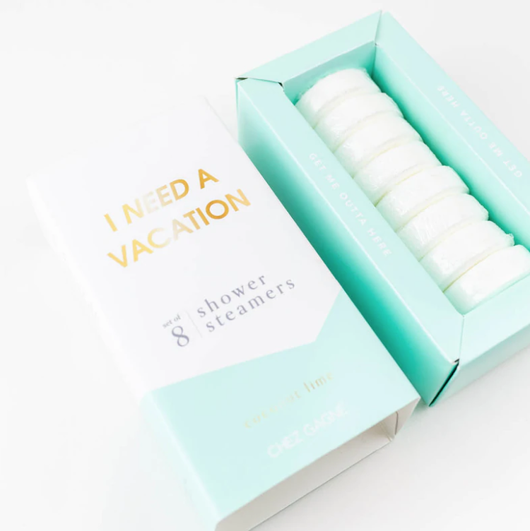 Chez Gagne Letterpress I Need A Vacation Shower Steamers