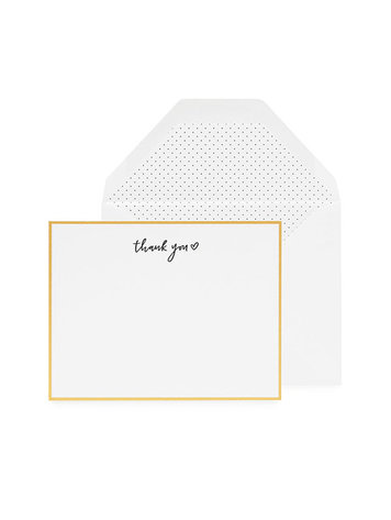 Sugar Paper Thank You Heart Note Set