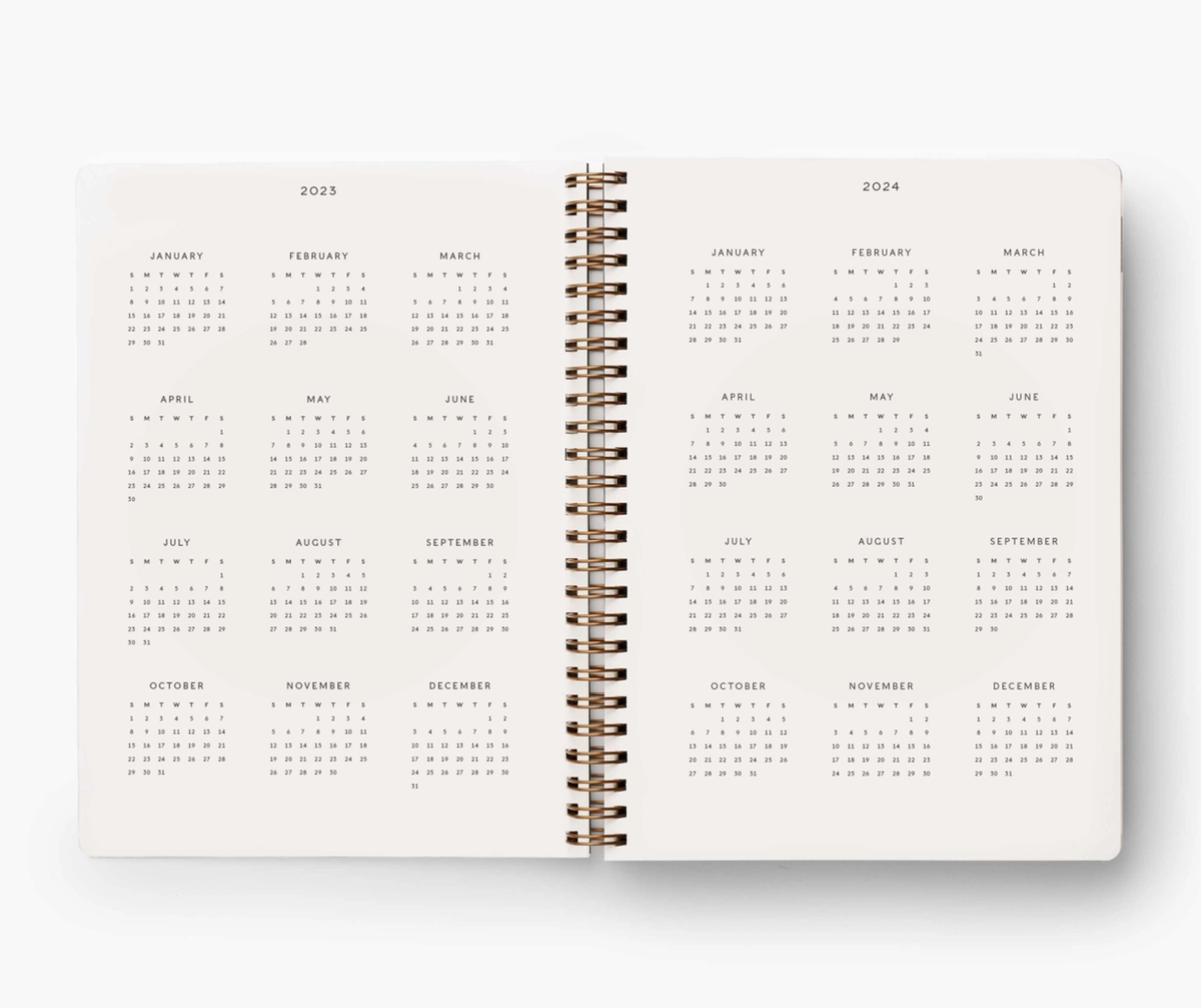 2023 Mayfair 12-Month Softcover Spiral Planner - Sweet Paper