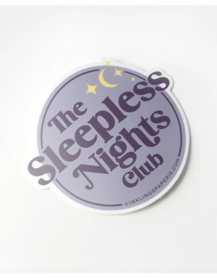 Inklings Paperie Sleepless Nights Club Sticker