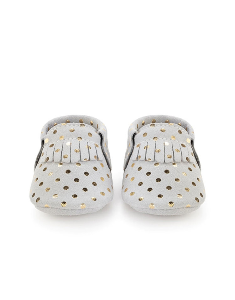 BirdRock Baby Champagne Genuine Leather Baby Moccasins