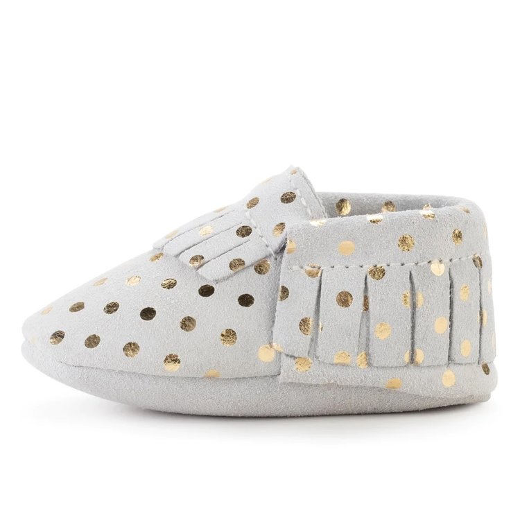 BirdRock Baby Champagne Genuine Leather Baby Moccasins