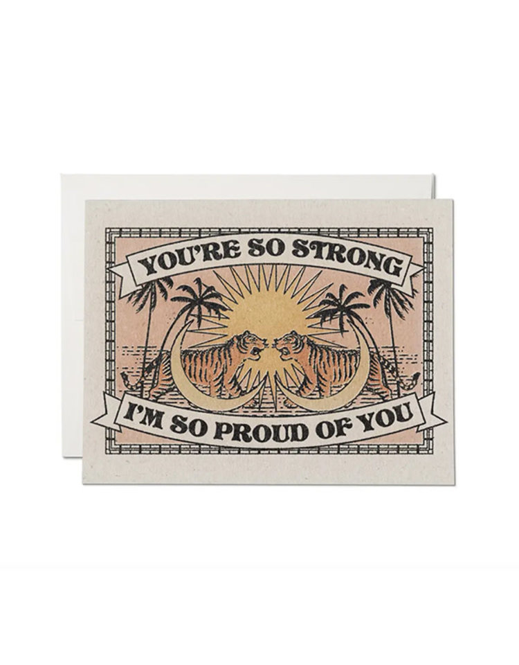 Red Cap Cards You're So Strong