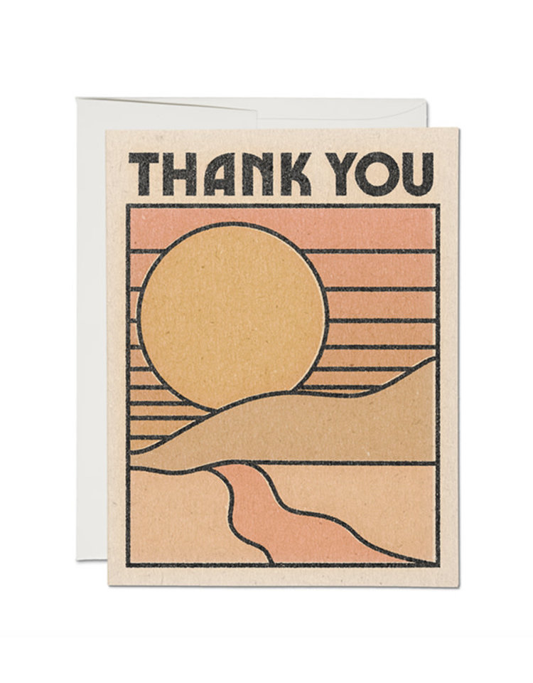 Red Cap Cards Thank You Sun