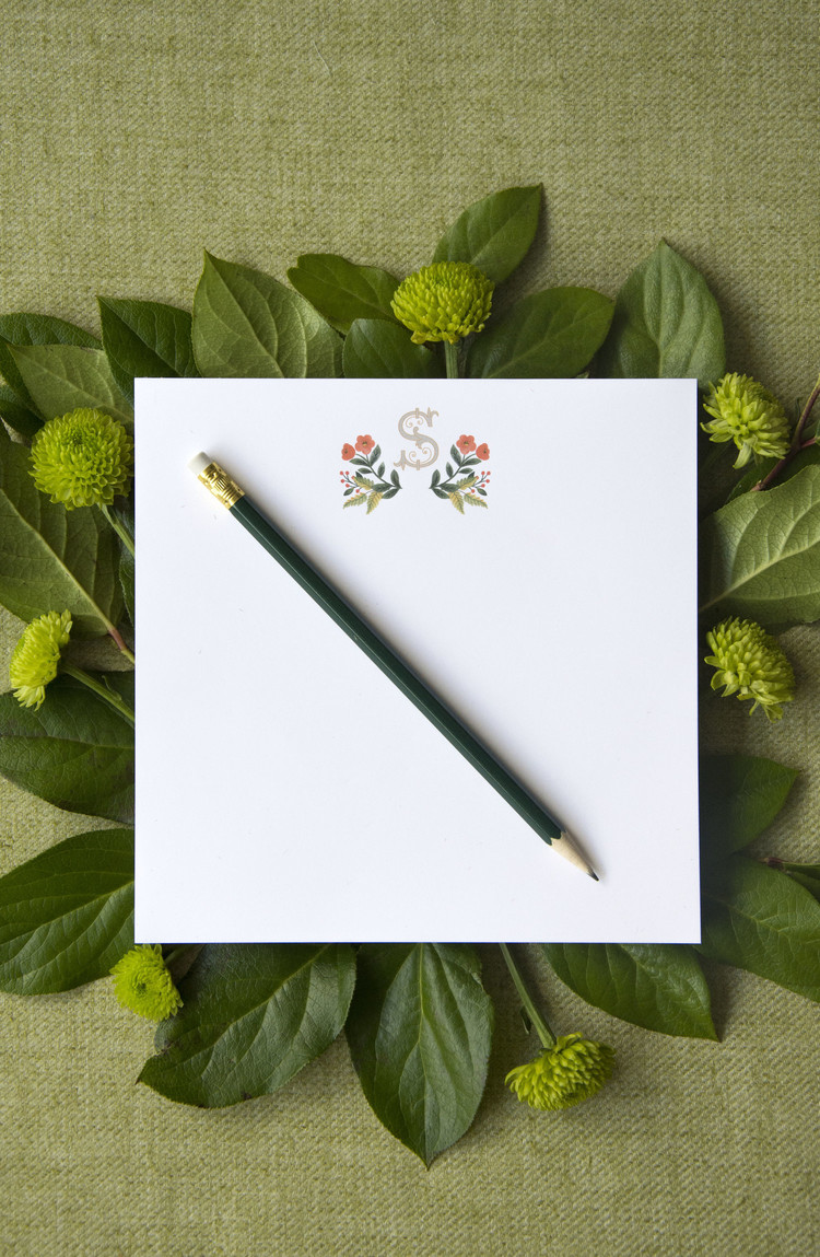 Haute Papier Couture Crest Notepad, CR-1