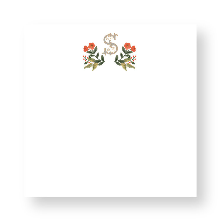 Haute Papier Couture Crest Notepad, CR-1