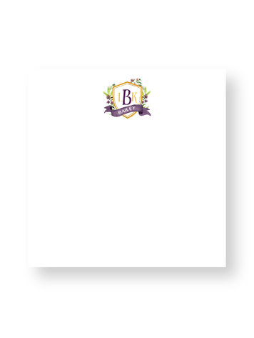 Haute Papier Couture Crest Notepad, CR-2