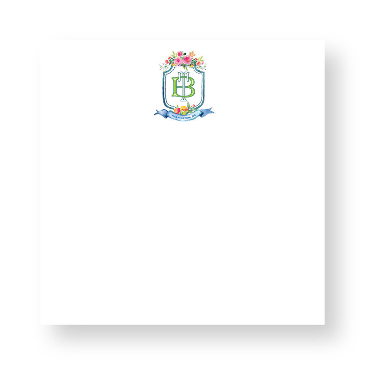 Haute Papier Couture Crest Notepad, CR-4
