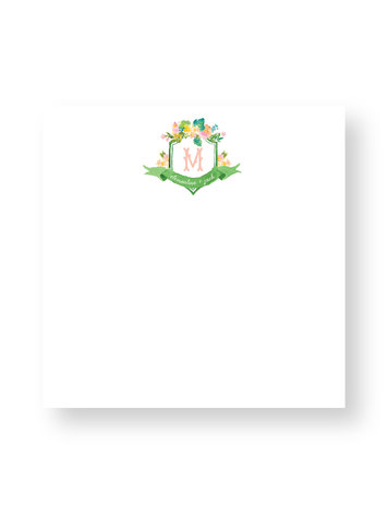 Haute Papier Couture Crest Notepad, CR-5