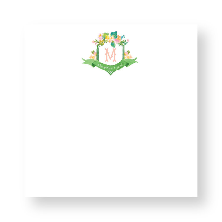 Haute Papier Couture Crest Notepad, CR-5