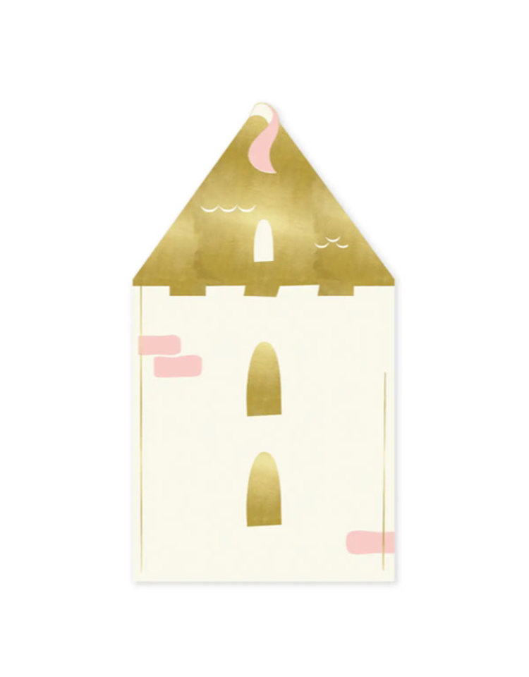My Mind's Eye Princess Castle Shaped Guest Napkin
