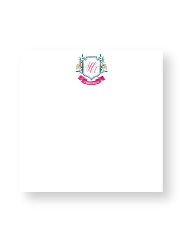Haute Papier Couture Crest Notepad, CR-14