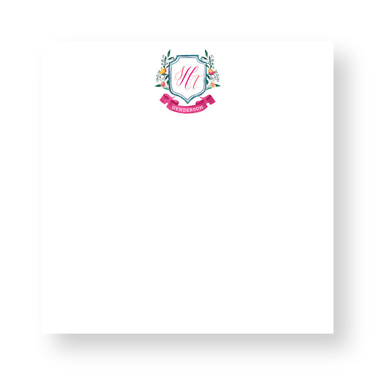Haute Papier Couture Crest Notepad, CR-14