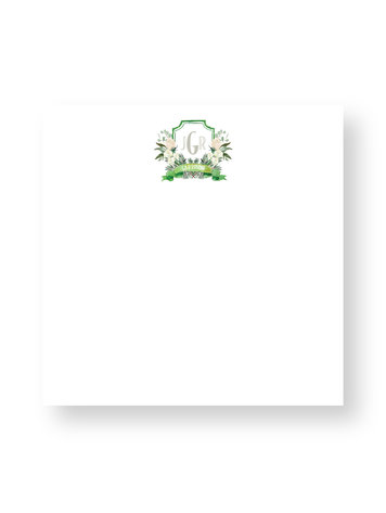 Haute Papier Couture Crest Notepad, CR-15