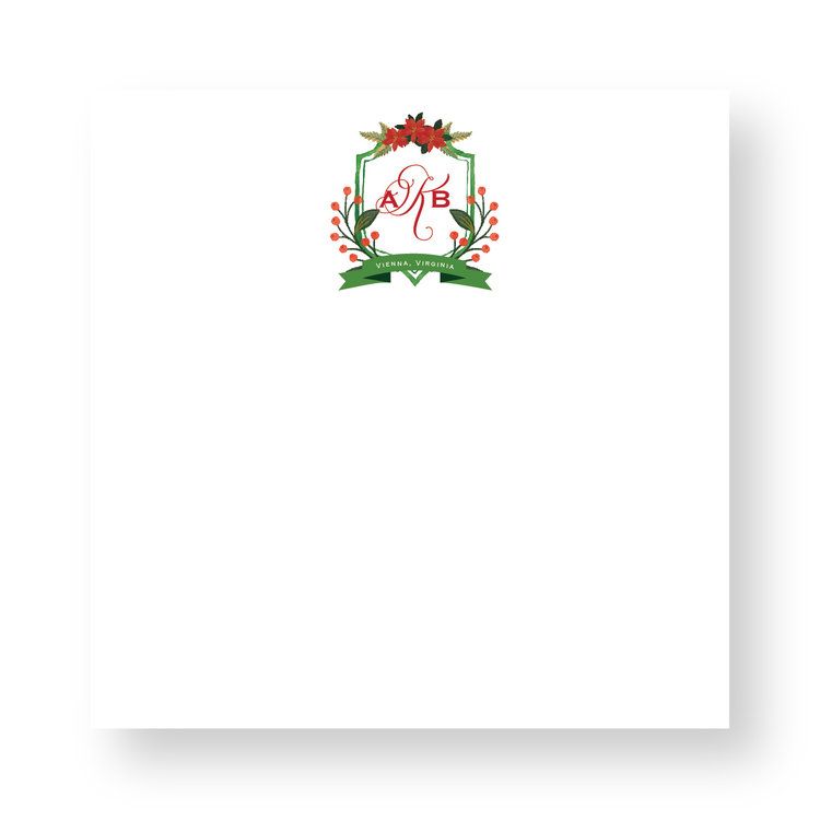 Haute Papier Couture Crest Notepad, CR-17