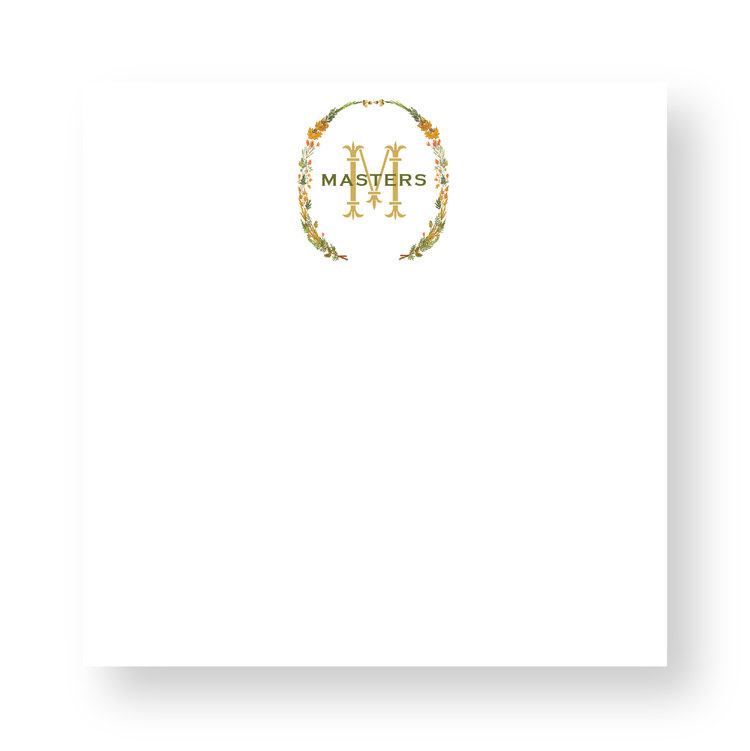 Haute Papier Couture Crest Notepad, CR-22