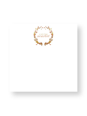 Haute Papier Couture Crest Notepad, CR-24
