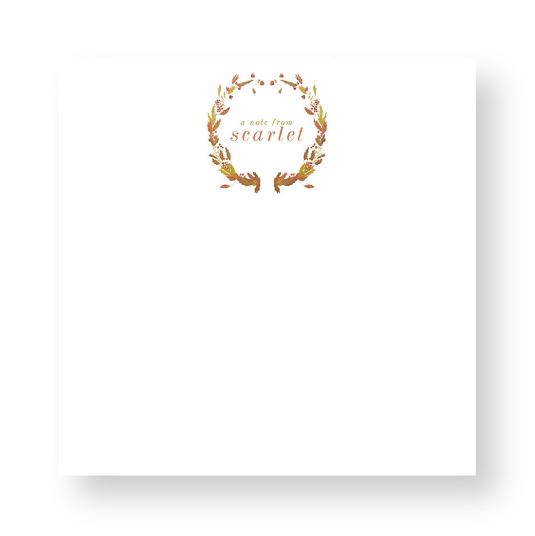 Haute Papier Couture Crest Notepad, CR-24