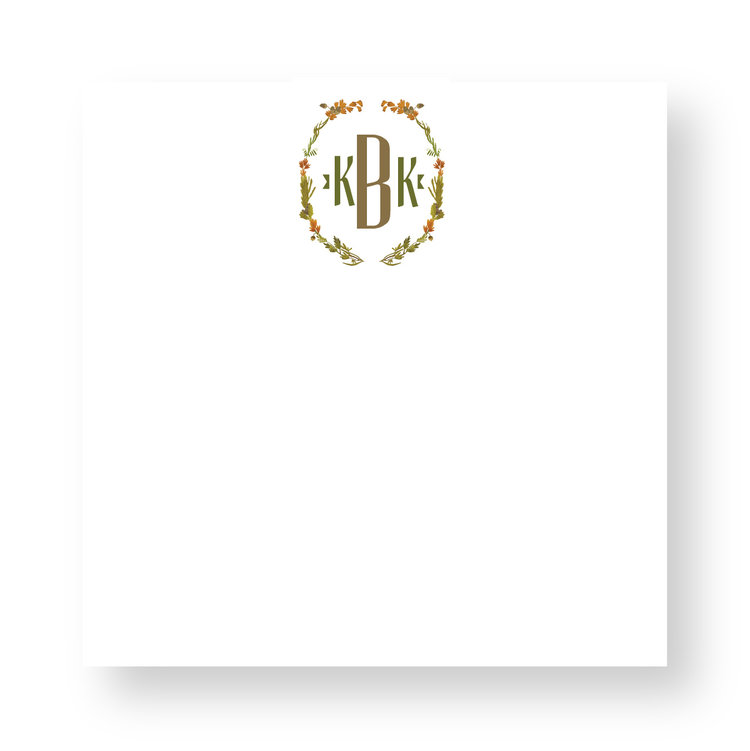 Haute Papier Couture Crest Notepad, CR-25