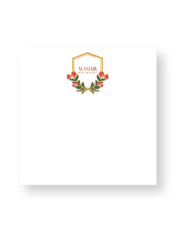 Haute Papier Couture Crest Notepad, CR-28