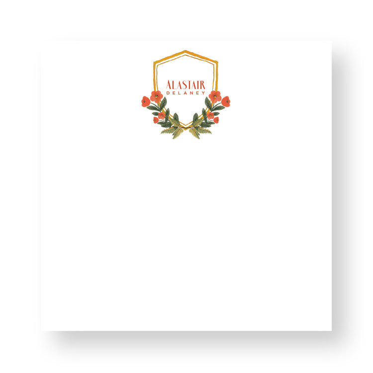 Haute Papier Couture Crest Notepad, CR-28