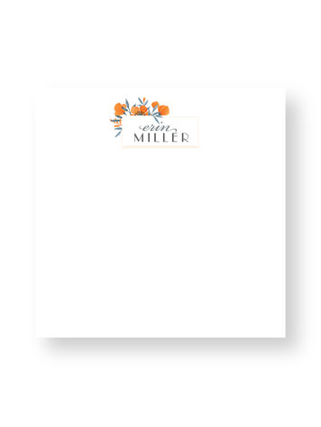 Haute Papier Couture Crest Notepad, CR-52