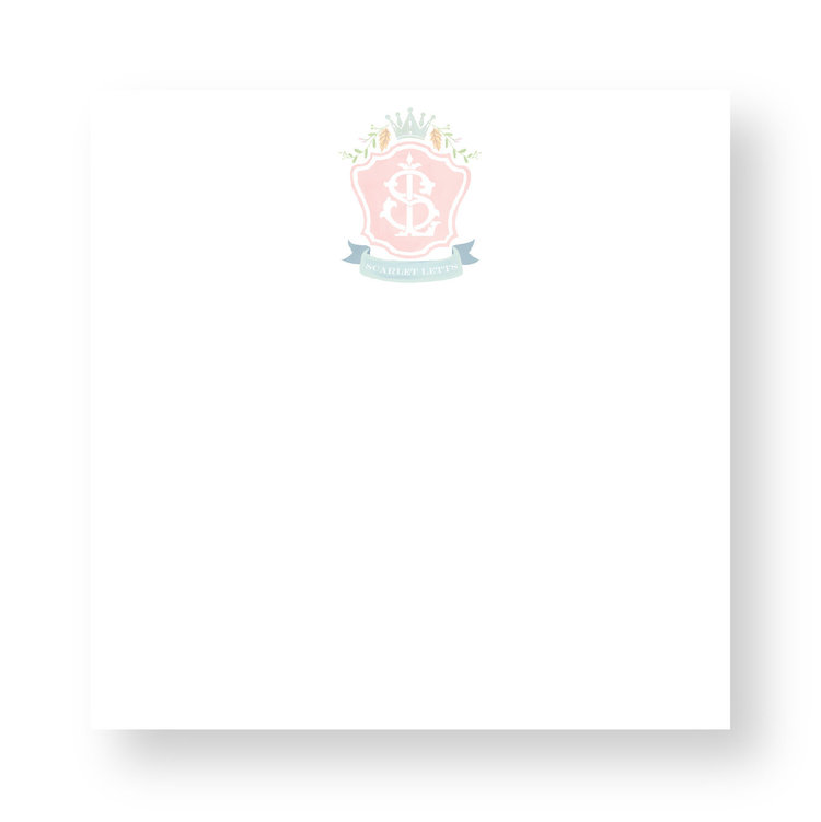 Haute Papier Couture Crest Notepad, CR-56